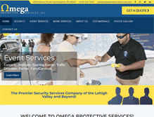 Tablet Screenshot of omegaprotectiveservices.com